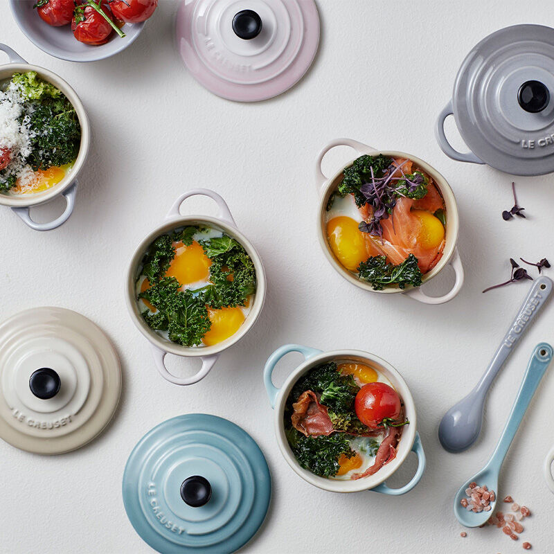 Calm Collection Classic Mini Round Cocottes (Set of 4) | Le Creuset